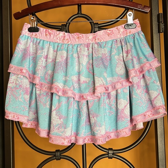 LOVESHACKFANCY X HURLEY Tiered Mini Skirt - Picture 8 of 14